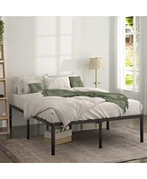 Slickblue Platform Bed Frame with Under-Bed Storage Space for Organized Bedroom Storage