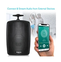 Pyle Bluetooth Portable Pa Speaker System - Compact Loudspeaker with Rechargeable Battery, MP3/Usb/Sd/Fm Radio & Wired Microphone