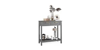 Slickblue Modern Entryway Accent Table with 2 Drawers for Sofa or Storage