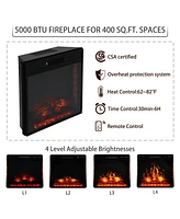 Boyel Living Tv Stand Fits TVs up to inches with Electric Fireplace