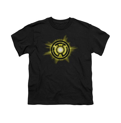 Green Lantern Boys Yellow Glow Short Sleeve Tee / T-Shirt