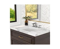 Casainc Widespread Faucet 2-handle Bathroom with Drain Assembly