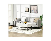 Slickblue Modern Lift Top Coffee Table with Hidden Storage Metal Legs