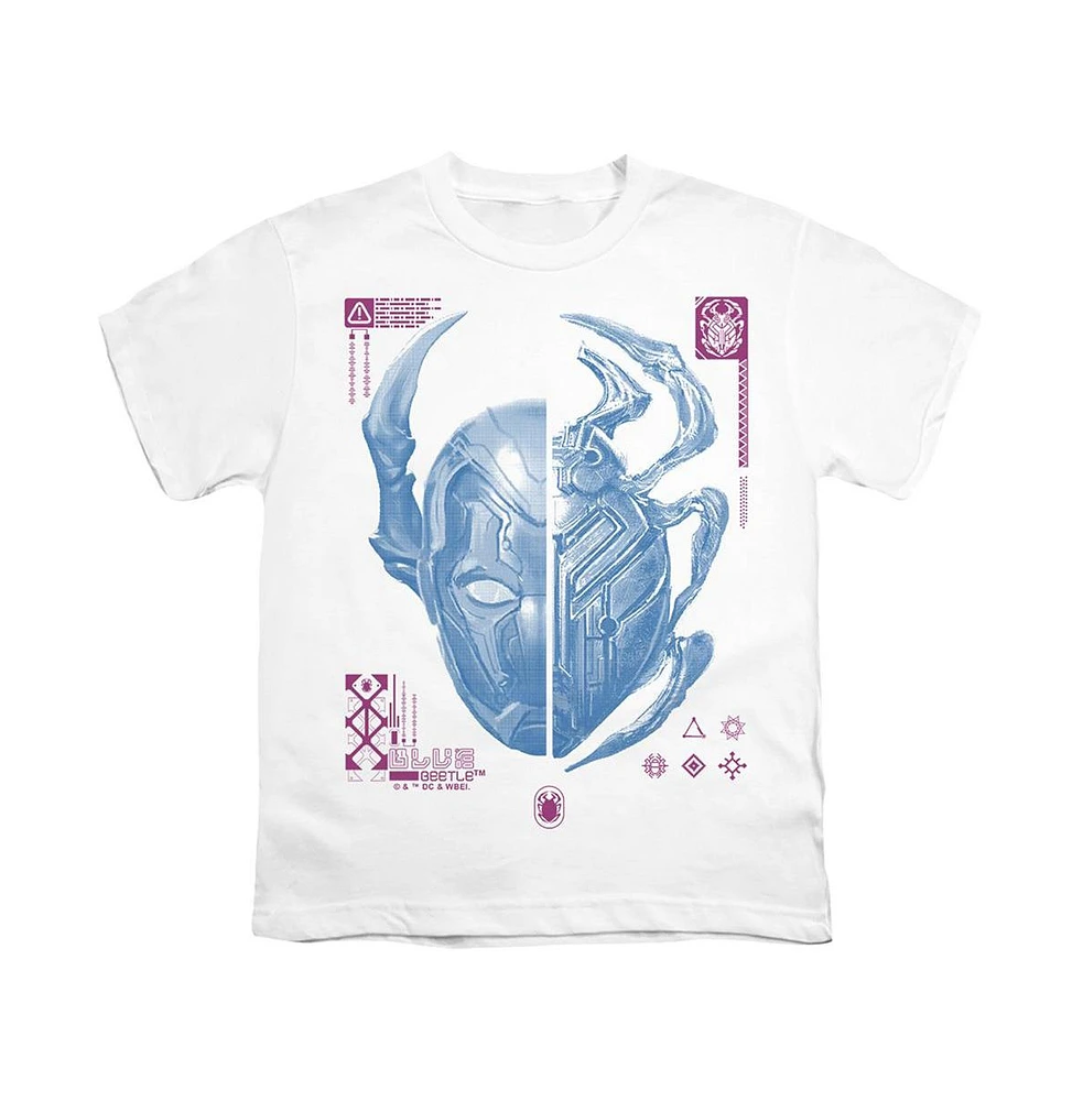 Blue Beetle Boys Split Short Sleeve Tee / T-Shirt