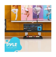 Pyle Compact Bluetooth Stereo Power Amplifier, 2 x 40W