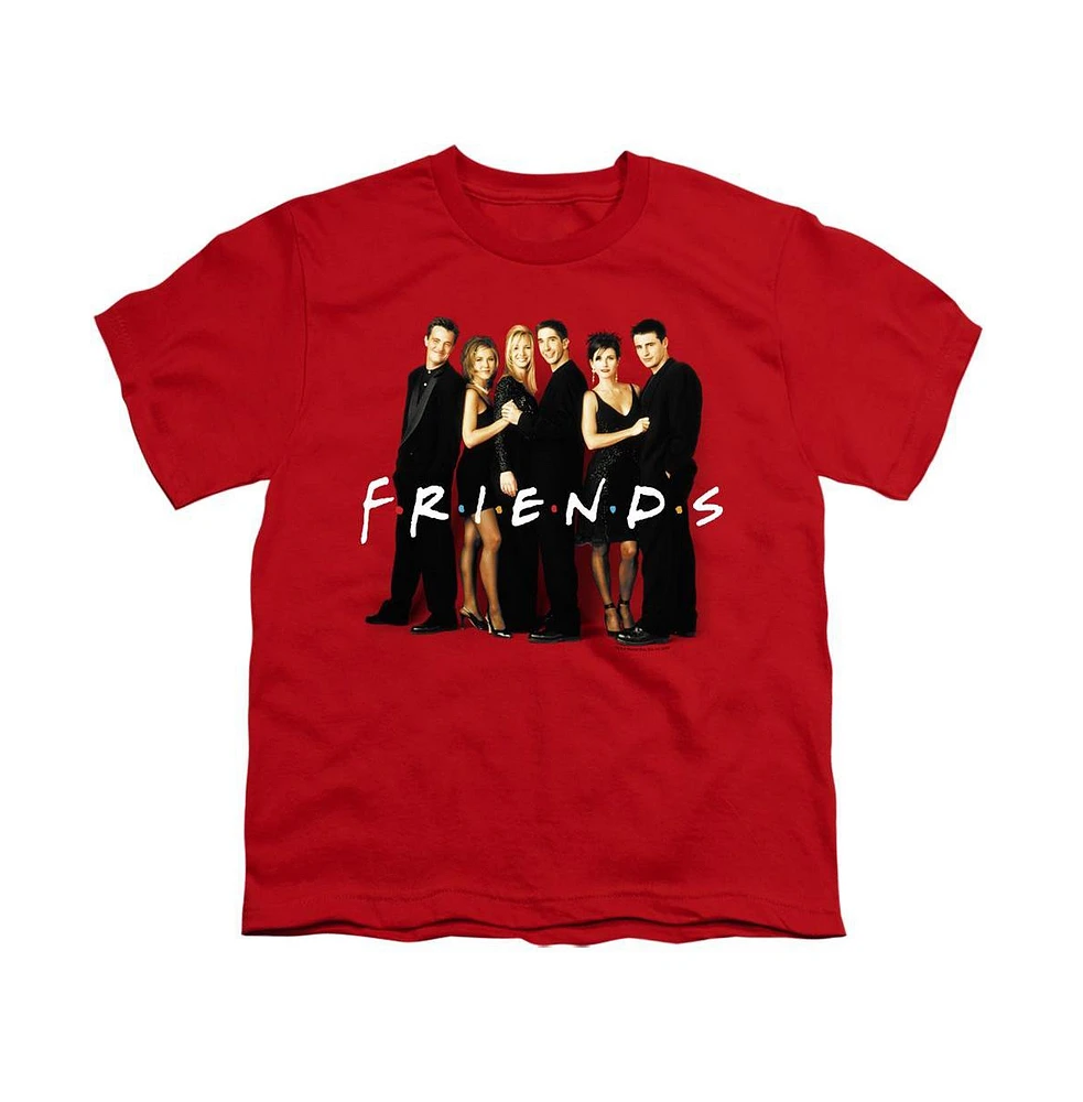 Friends Boys Cast Black Short Sleeve Tee / T-Shirt