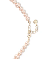 Charter Club Gold-Tone Pink Imitation Pearl All-Around Necklace, 17" + 2" extender, Exclusively at Macy's