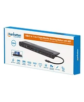 Manhattan Usb-c 11-in-1 Triple-Monitor Docking Station with Mst, 153478