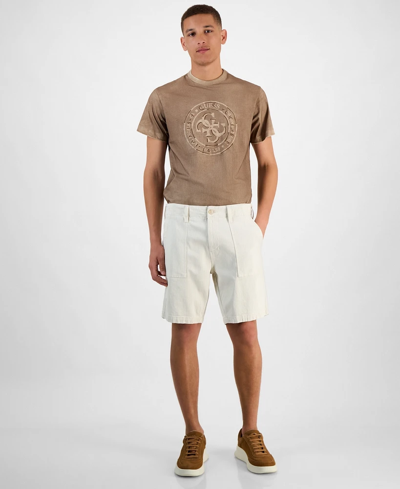 Guess Men's Herringbone Utility Shorts