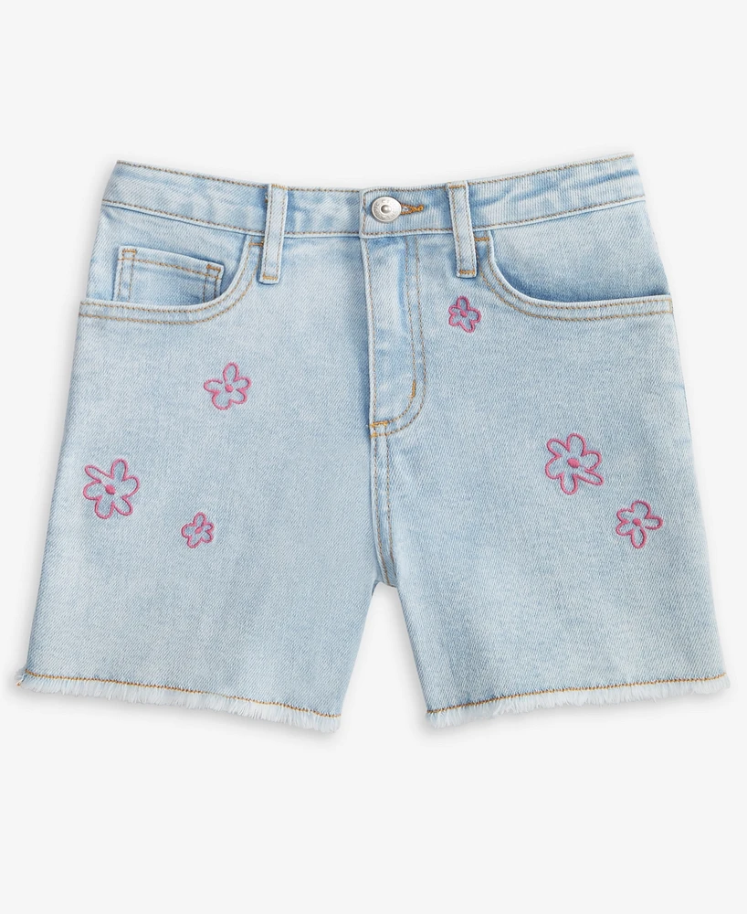 Epic Threads Little & Big Girls Embroidered Denim Shorts, Exclusively at Macy's