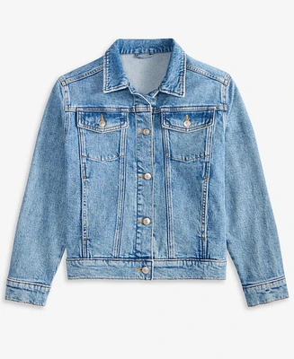 Epic Threads Little & Big Girls Denim Trucker Jacket, Exclusively at Macy's