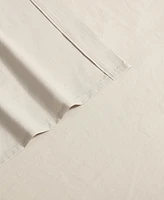 Closeout! Calvin Klein Washed Cotton Percale 4-Pc. Sheet Set