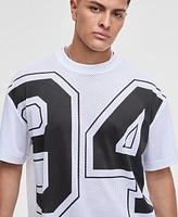 Mode of One Men's Oversized-Fit Mesh Graphic T-Shirt, Exclusively at Macy's