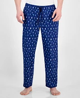 Club Room Men's Woven Beverage-Graphic Pajama Pants, Exclusively at Macy's