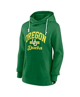 Fanatics Women's Green Oregon Ducks Lock It Down Iconic Fleece Pullover Hoodie