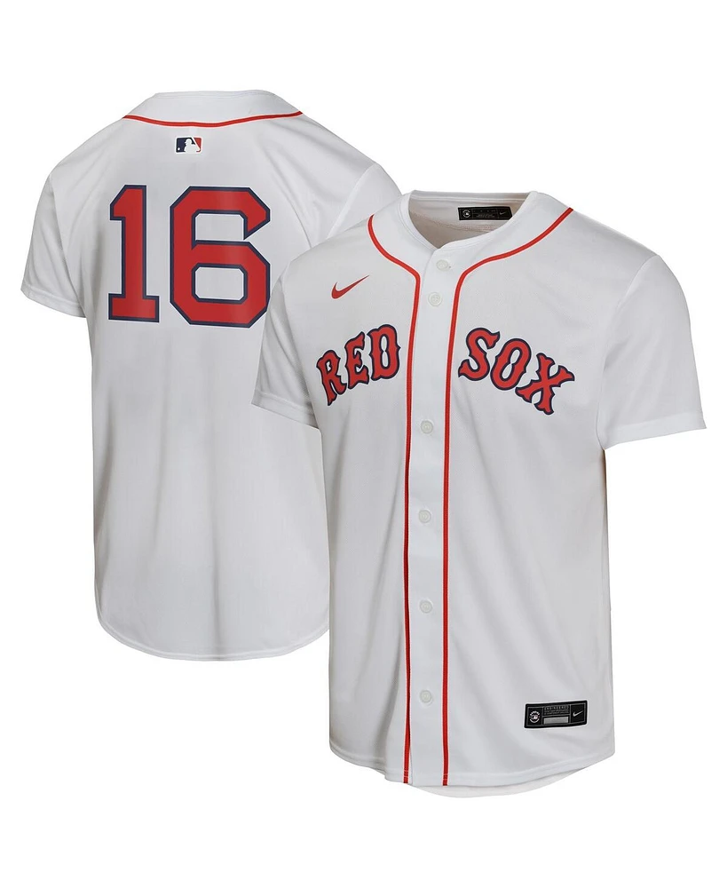 Nike Big Boys and Girls Jarren Duran White Boston Red Sox Home Player Game Jersey