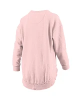 Pressbox Women's Pink Tennessee Volunteers Poncho Fleece Pullover Sweatshirt