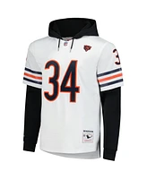 Mitchell & Ness Men's Walter Payton White Chicago Bears Player Name Number Hoodie Legacy Jersey