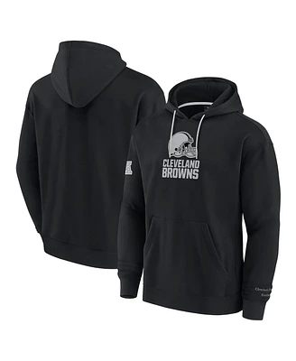 Fanatics Men's Black Cleveland Browns Elements Pace Fleece Pullover Hoodie