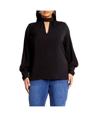 City Chic Plus Miranda Cowl Top