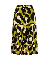 City Chic Plus Piper Print Skirt