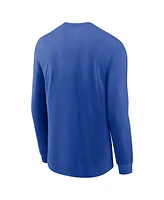 Nike Men's Royal Duke Blue Devils Basketball Icon Two-Hit Long Sleeve T-Shirt