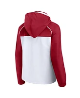 Fanatics Women's White Alabama Crimson Tide Full-Zip Anorak Hoodie Jacket