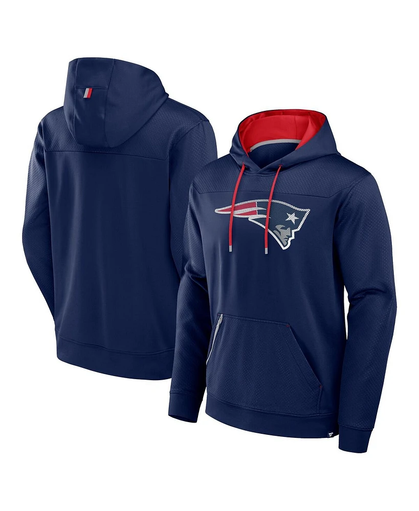 Fanatics Men's Navy New England Patriots Defender Pullover Hoodie