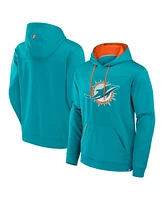 Fanatics Men's Aqua Miami Dolphins Defender Pullover Hoodie