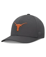 Top of the World Men's Charcoal Texas Longhorns Reflex Logo Flex Hat