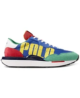 Polo Ralph Lauren Men's Train 89 Logo Suede & Oxford Sneaker