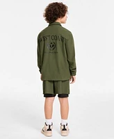 Epic Threads Little Big Boys Pickleball Club Coach Jacket Los Angeles Graphic T Shirt Layered Look Shorts Exclusively At Macys