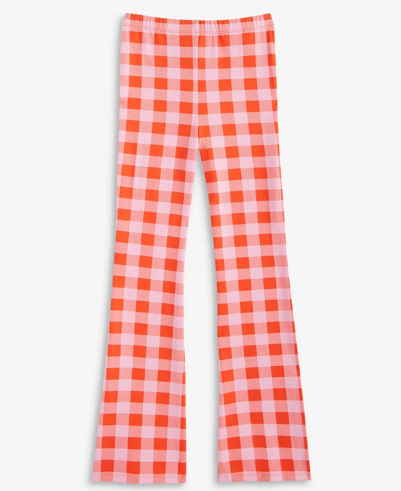 Epic Threads Kid Girl Gingham Flared-Leg Pants, Exclusively at Macy's