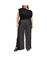 City Chic Plus Enya Border Pant