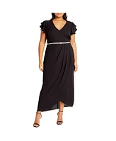 City Chic Plus Enya Maxi Dress