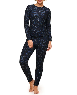 Adore Me Women's Janise Pajama Long Sleeve Top & Leggings Set