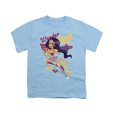 Dc Superhero Girls Boys Comics Wonder Woman Short Sleeve Tee / T-Shirt