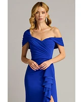 Tadashi Shoji Drea Waterfall Flounce Gown