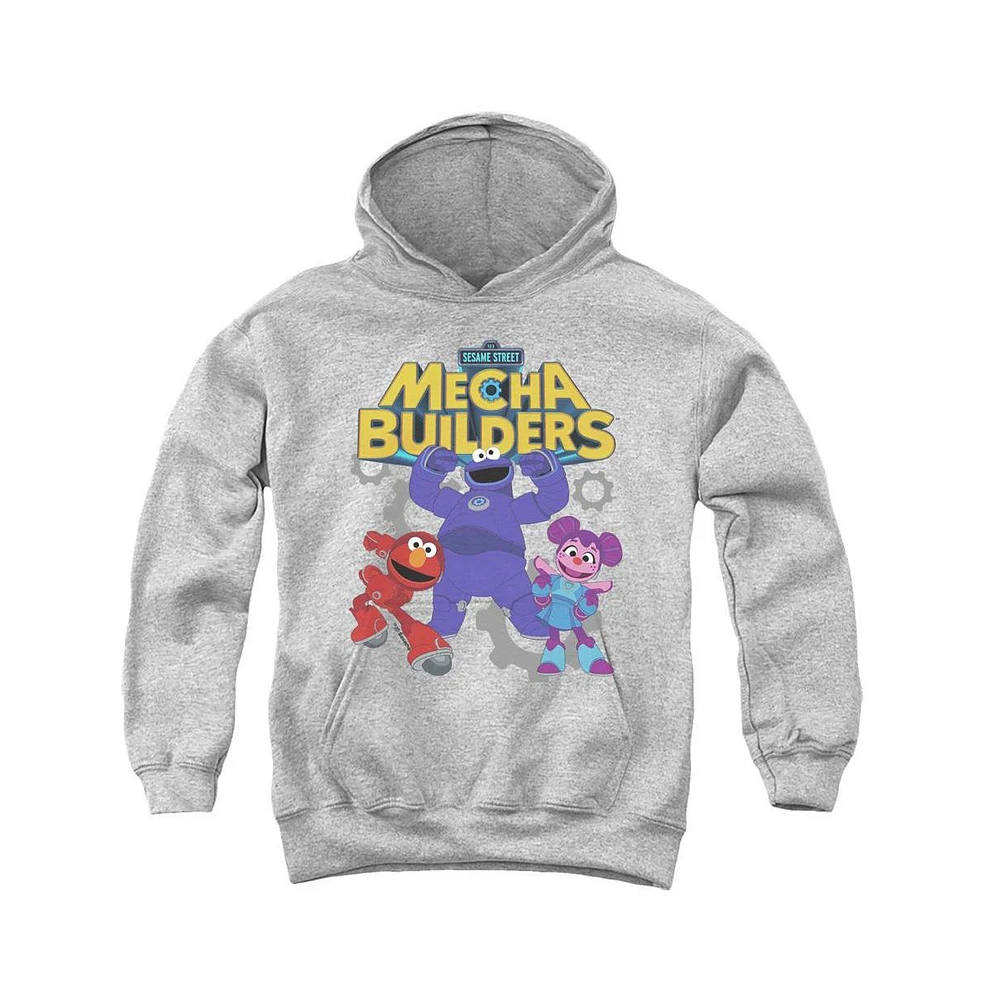 Sesame Street Boys Youth Mecha Builders Group Pull Over Hoodie