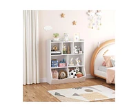 gaomon Toy Storage Cabinet, Three-Tier Kids Bookshelf and Bookcase for Storage Books and Toys
