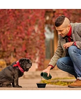 Pilot & Scout Feed N Sip Collapsible Dog Bowl and Water Bottle, Portable Travel Feeding Solution for Pets