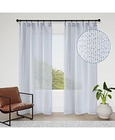 Awesome Home Madison Pinch Pleat Single Curtain Panel with Hooks and Rings