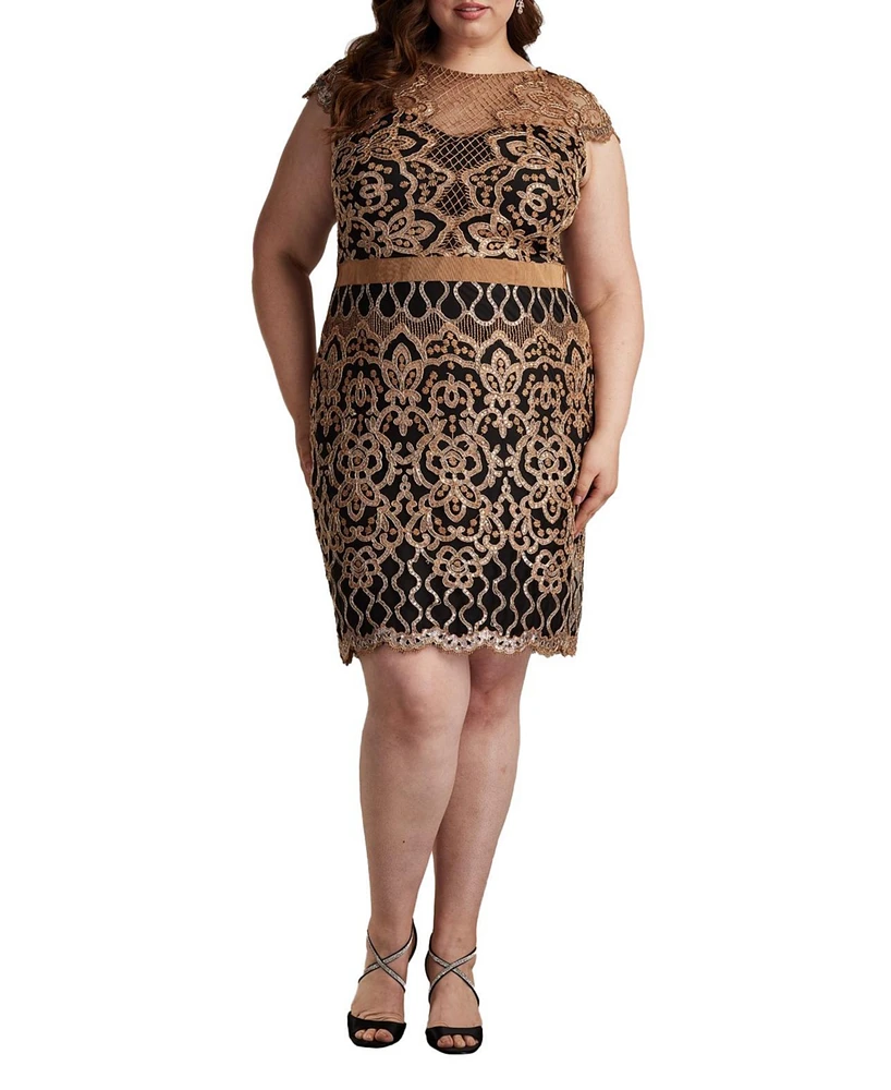 Tadashi Shoji Miranda Sequin Embroidered Dress