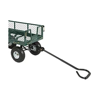 Slickblue Heavy Duty Steel Garden Utility Cart Wagon with Removable Sides