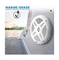 Pyle 6.5'' Waterproof Marine Speakers with Bluetooth Amplifier, 4-Speaker System