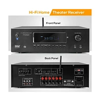 Pyle 5.2-Channel Bluetooth Home Theater Receiver - 4K Ultra Hd & 3D Video Pass-Through, Hdmi/MP3/Usb/Am/Fm Radio (1000W Max)
