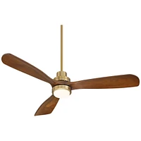 Casa Vieja 52" Casa Delta Dc Soft Brass Cct Led Ceiling Fan with Remote