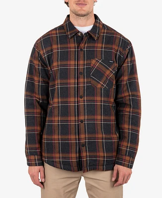 Hurley Men's Portland Sherpa Lined Flannel Shirt