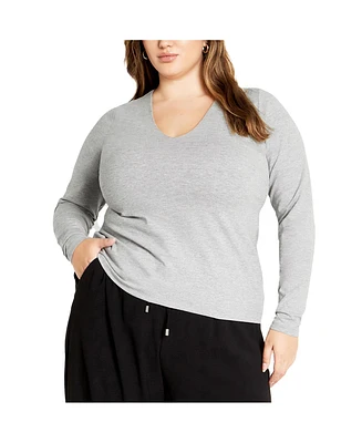 City Chic Plus Annie V Top