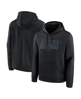 Fanatics Men's Black Georgia Bulldogs Blackout Pullover Hoodie